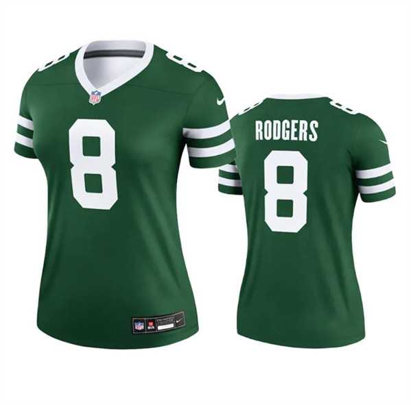 Women%27s New York Jets #8 Aaron Rodgers Green 2024 Stitched Jersey Dzhi->women nfl jersey->Women Jersey